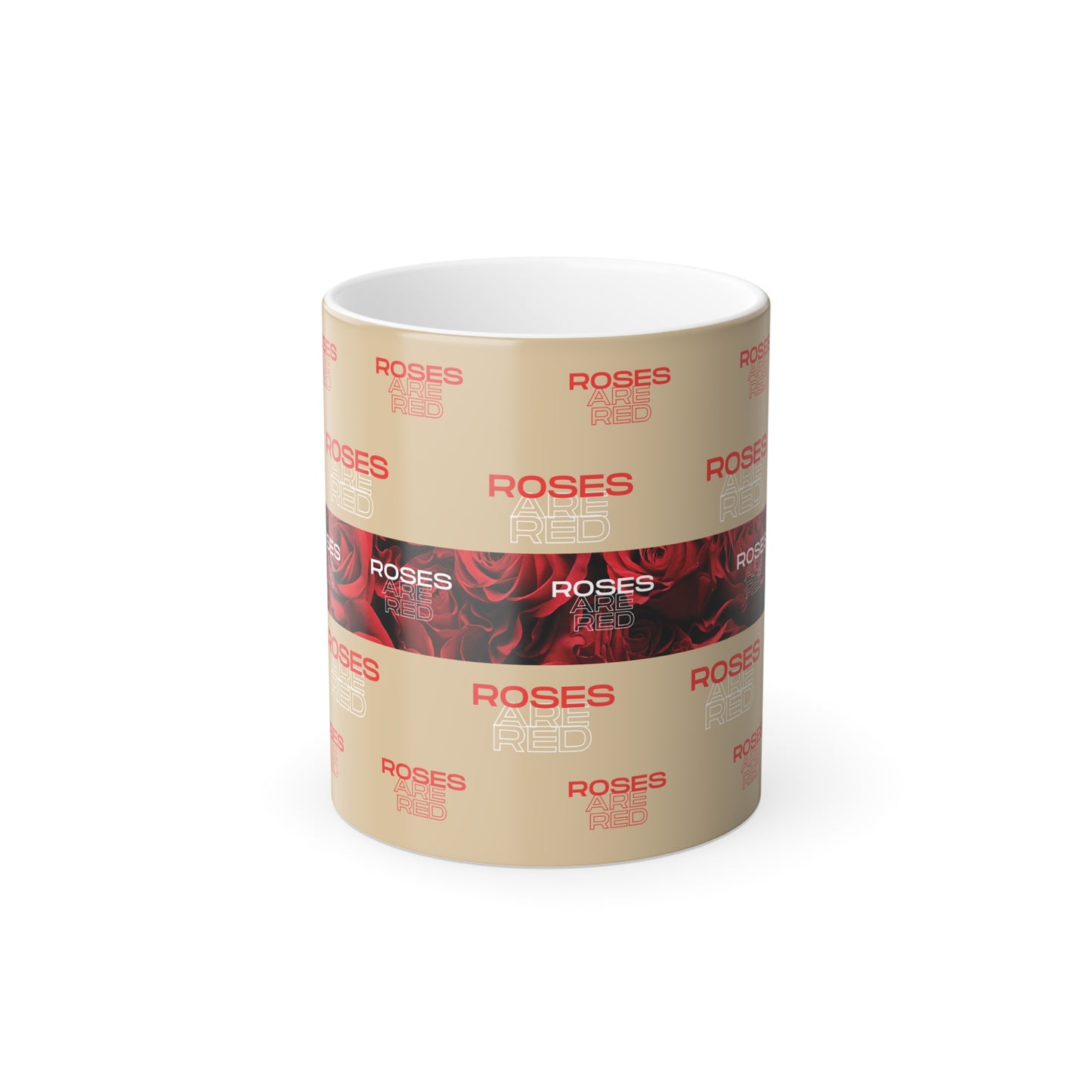 Roses Are Red - Color Morphing Mug, 11oz