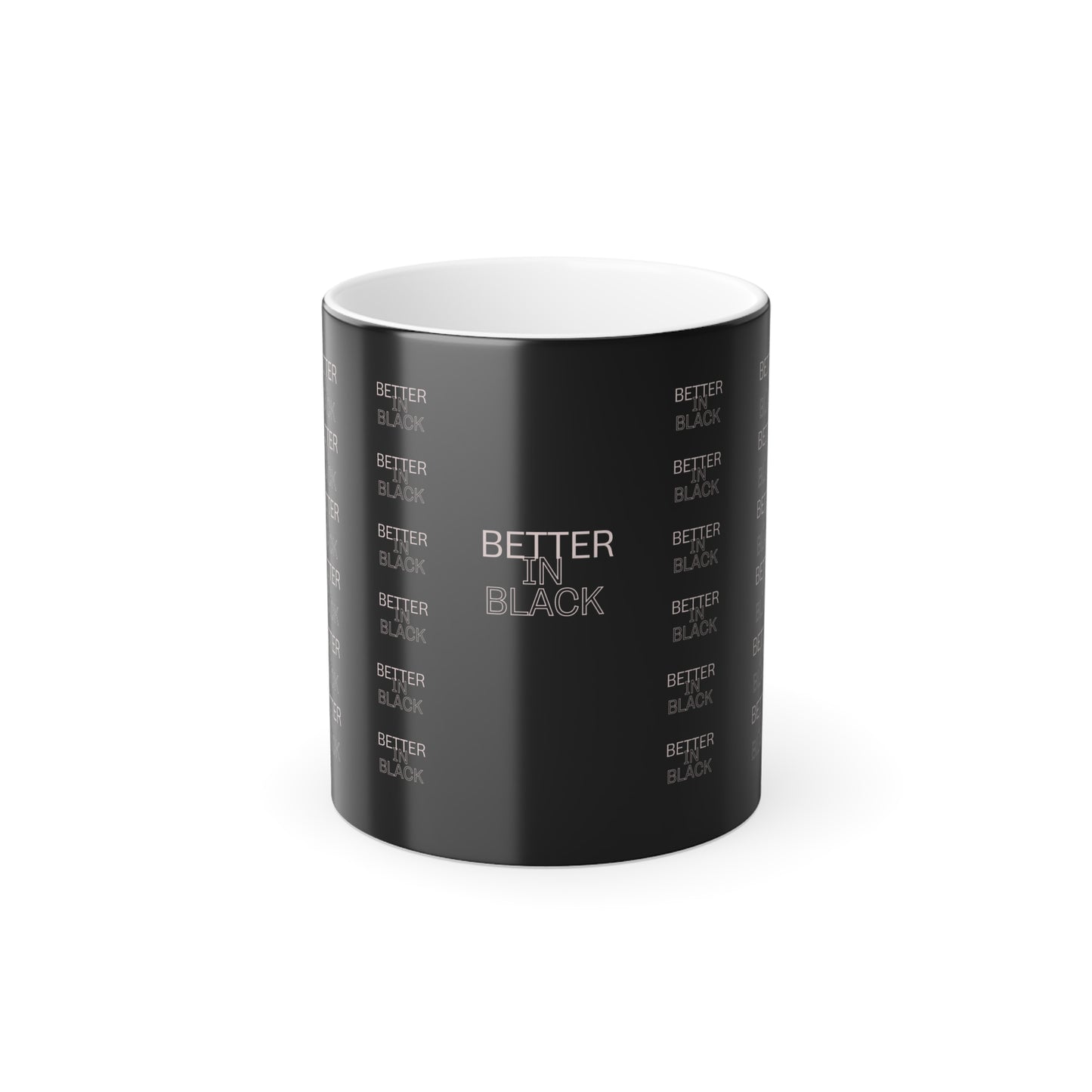 Better in Black - Color Morphing Mug, 11oz