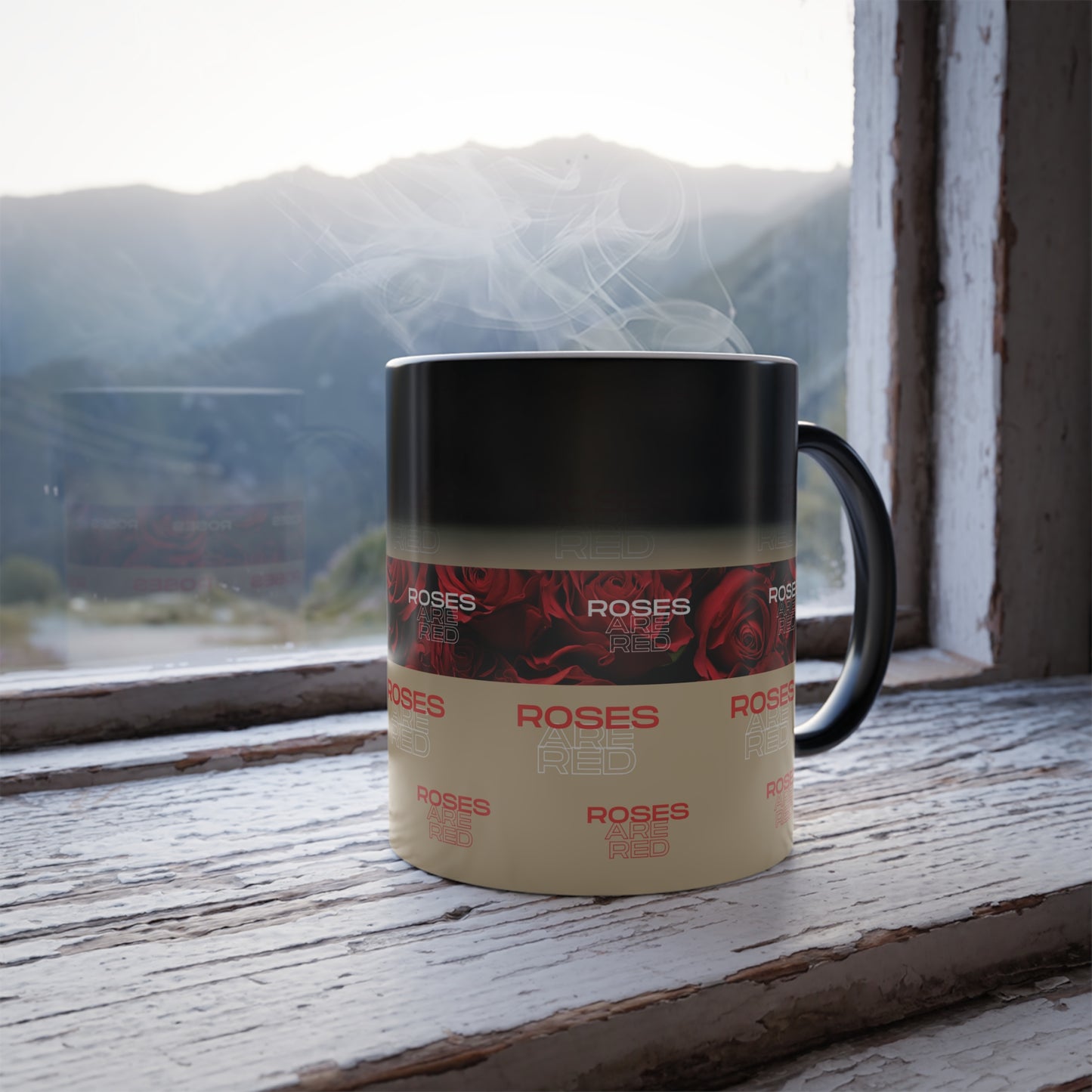 Roses Are Red - Color Morphing Mug, 11oz