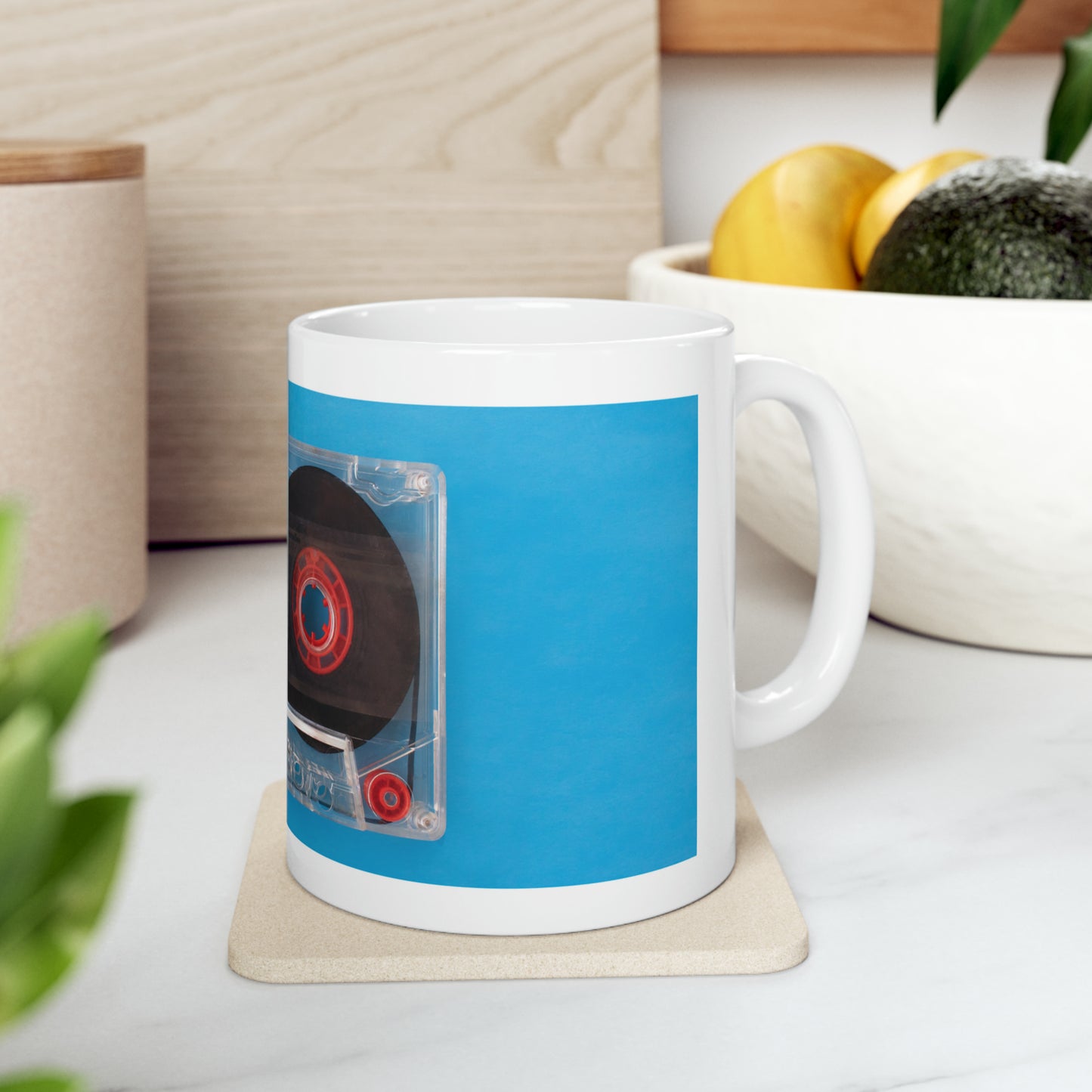 Retro Blue - Ceramic Mug 11oz