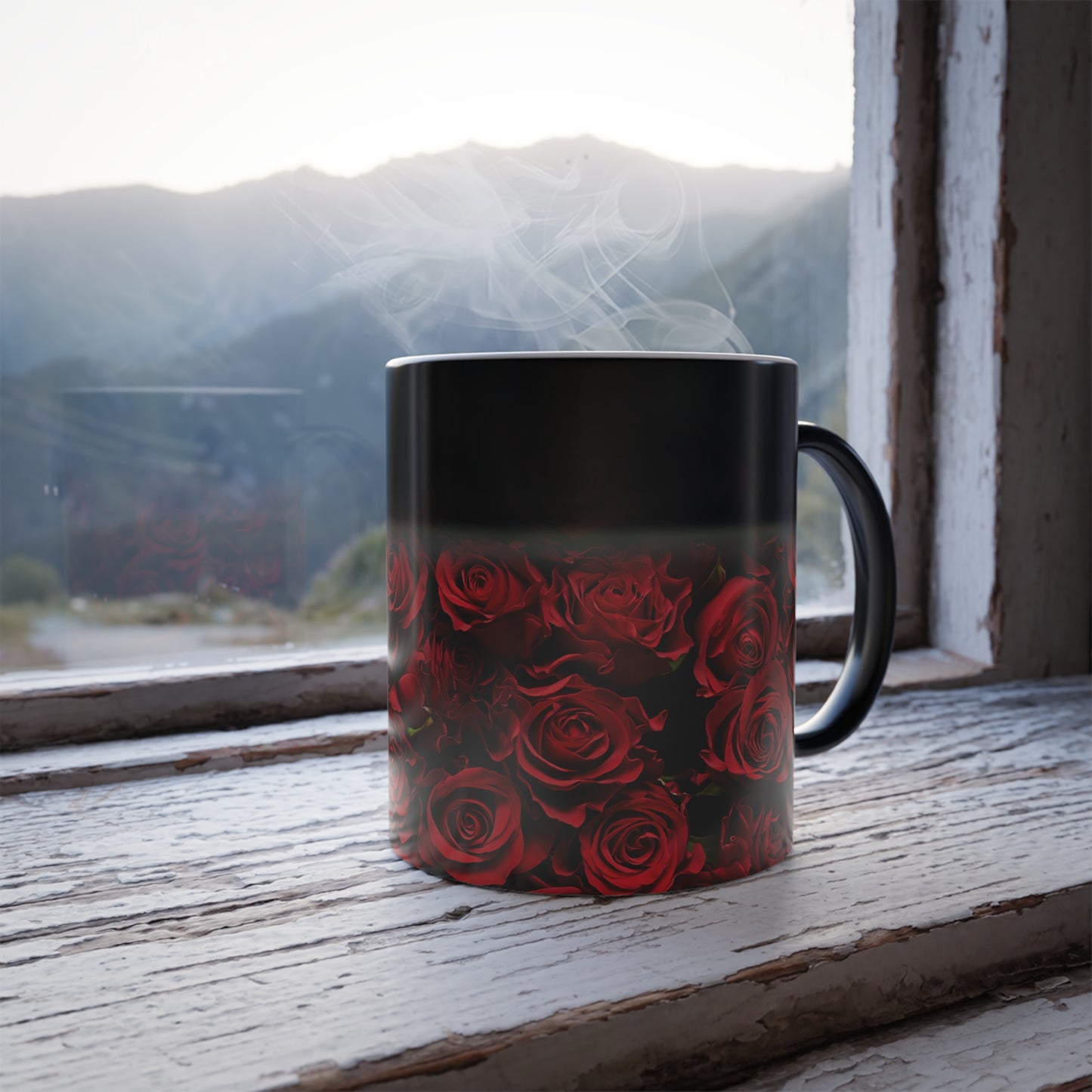 Rose Elegance - Color Morphing Mug, 11oz